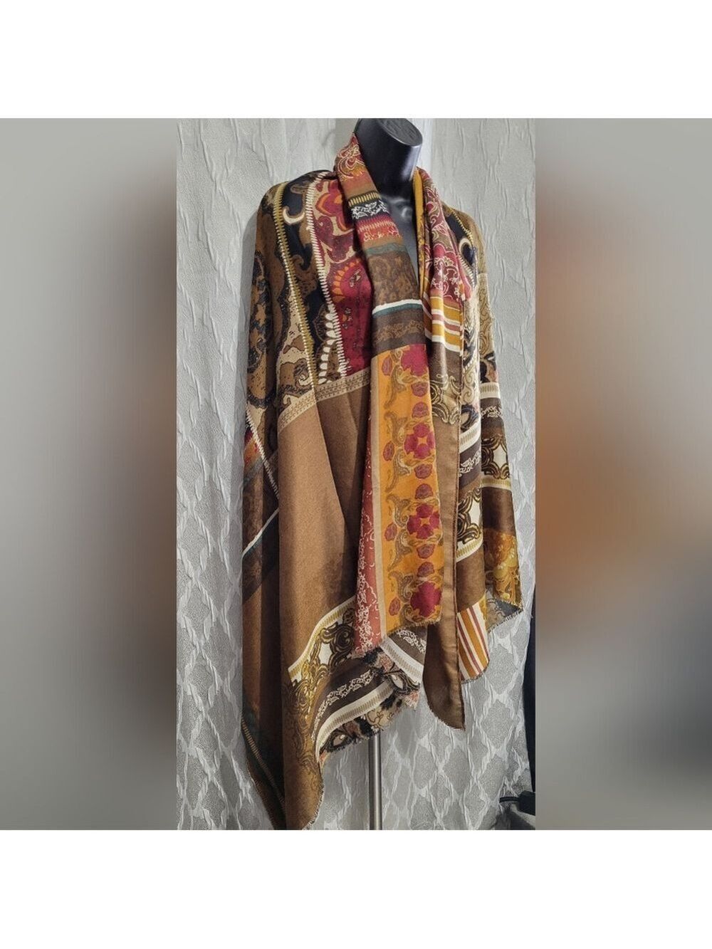 Kollie More | 100% Viscose Scarf | Lightweight & Stylish Scarf | Floral